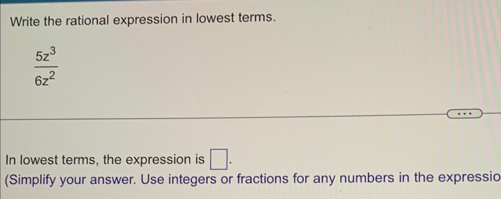 write 2 6 in lowest terms answer