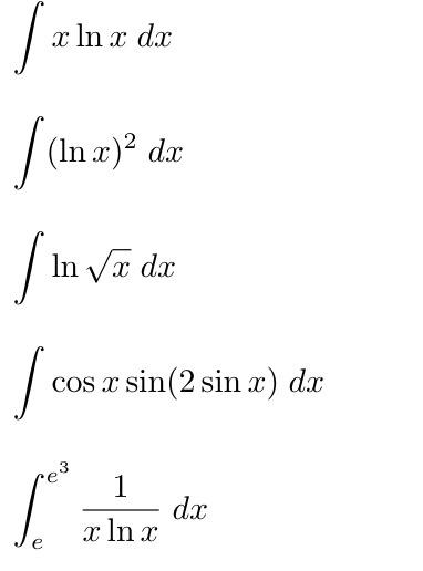 Solved evaluate the following integrals, state which | Chegg.com