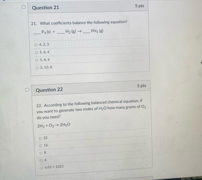 Solved D Question 19 5 pts 19. Which of the following | Chegg.com