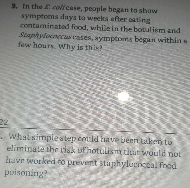 case study botulism answers