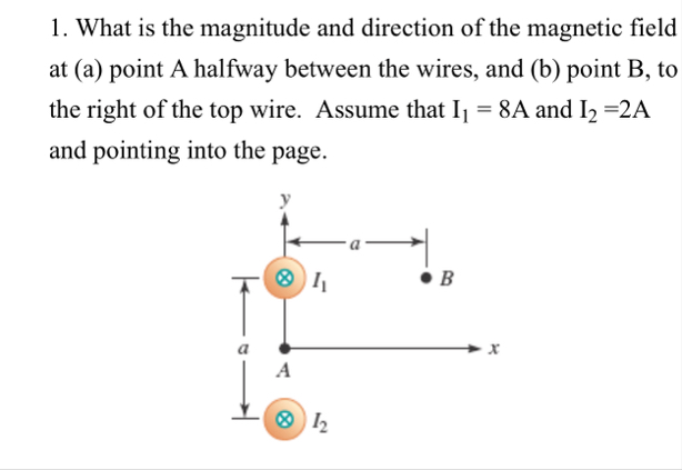 Solved What is the magnitude and direction of the magnetic | Chegg.com