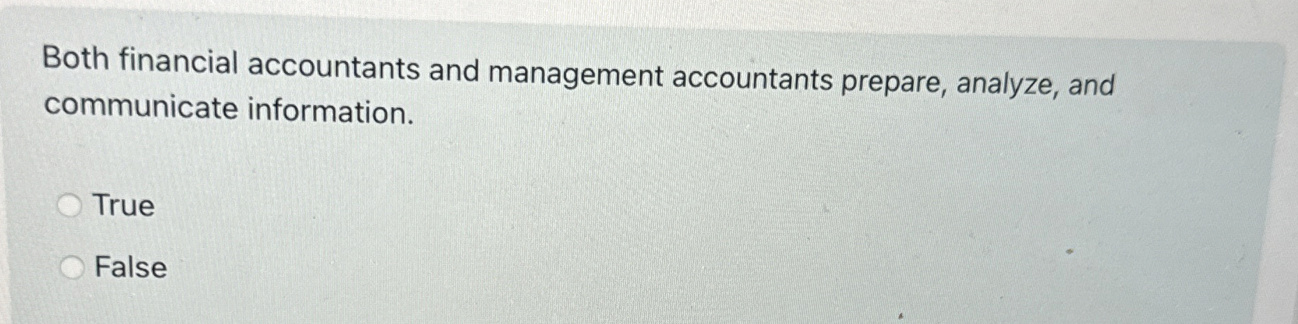 Solved Both financial accountants and management accountants | Chegg.com