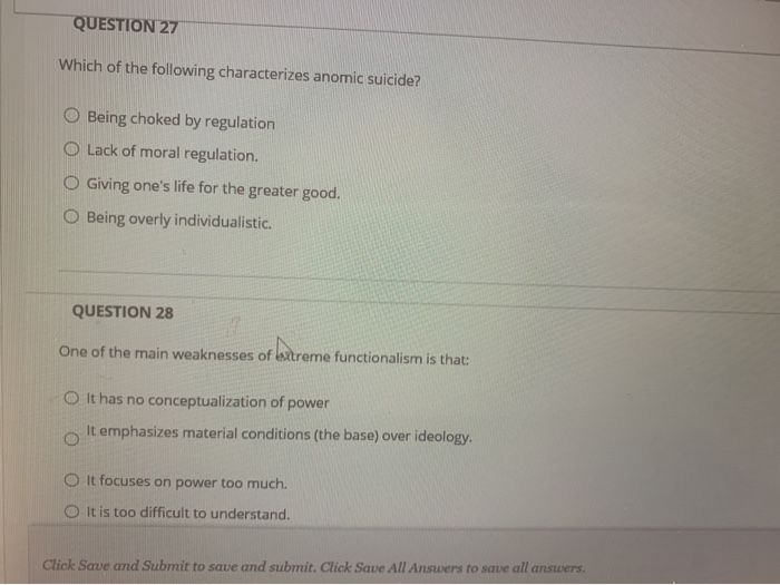 Solved QUESTION 27 Which of the following characterizes | Chegg.com