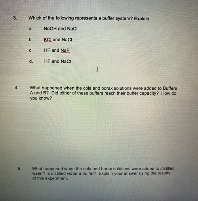 Solved Unit IX Buffer Solutions LAB REPORT Name Date
