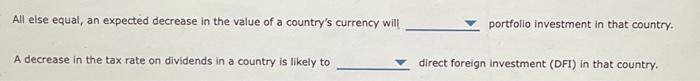 Solved All else equal, an expected decrease in the value of | Chegg.com