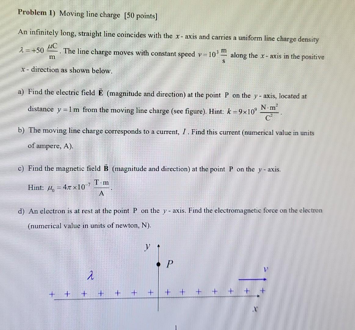 Solved Find The Electric Field, Magnetic Field , Find | Chegg.com