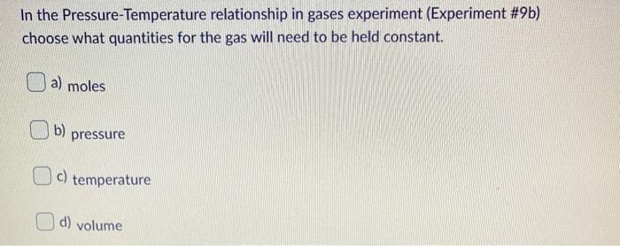 Solved In the Boyle's Law experiment (experiment #9a) you | Chegg.com