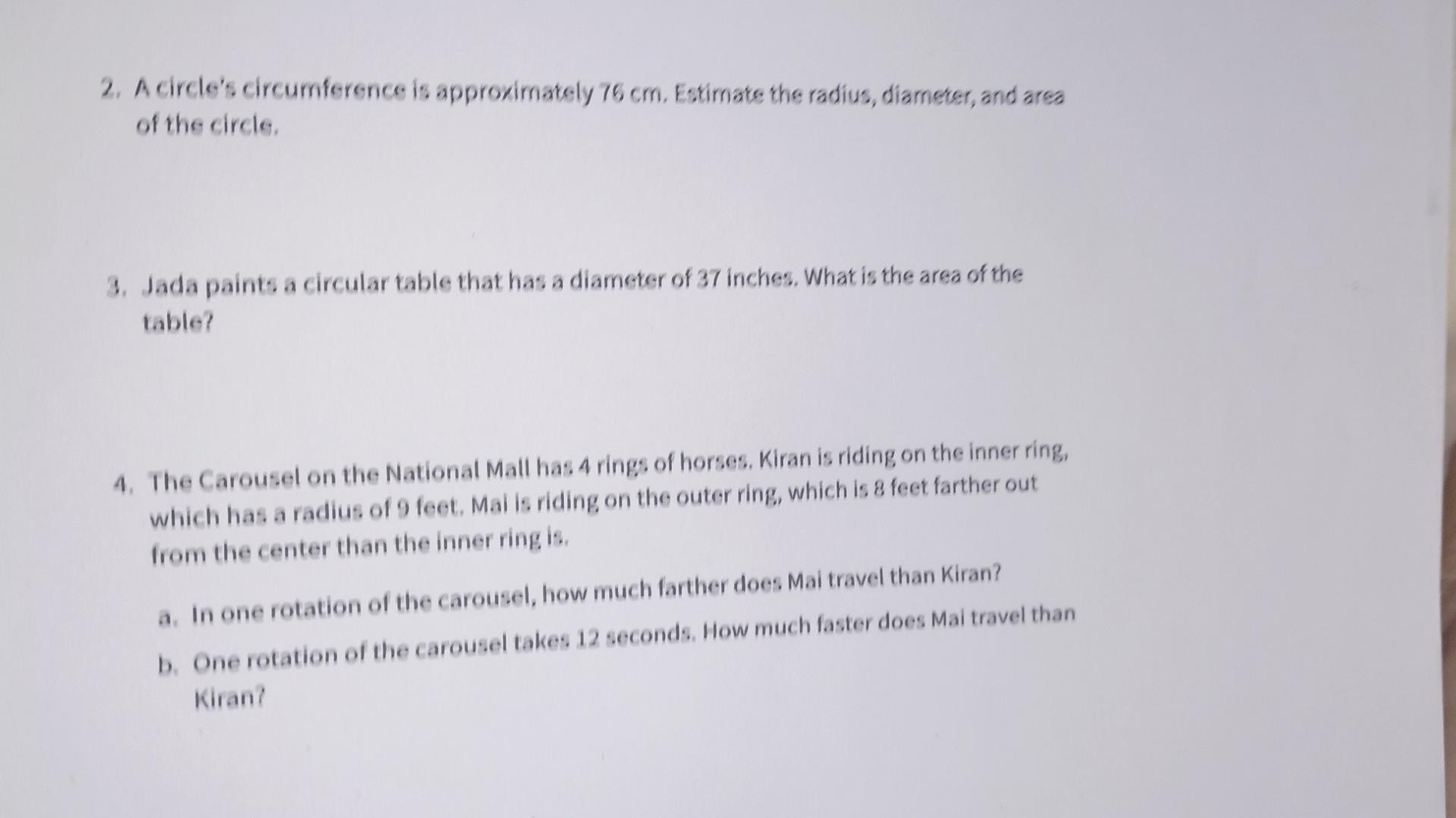 the circumference of a circle whose diameter is 7 in is approximately