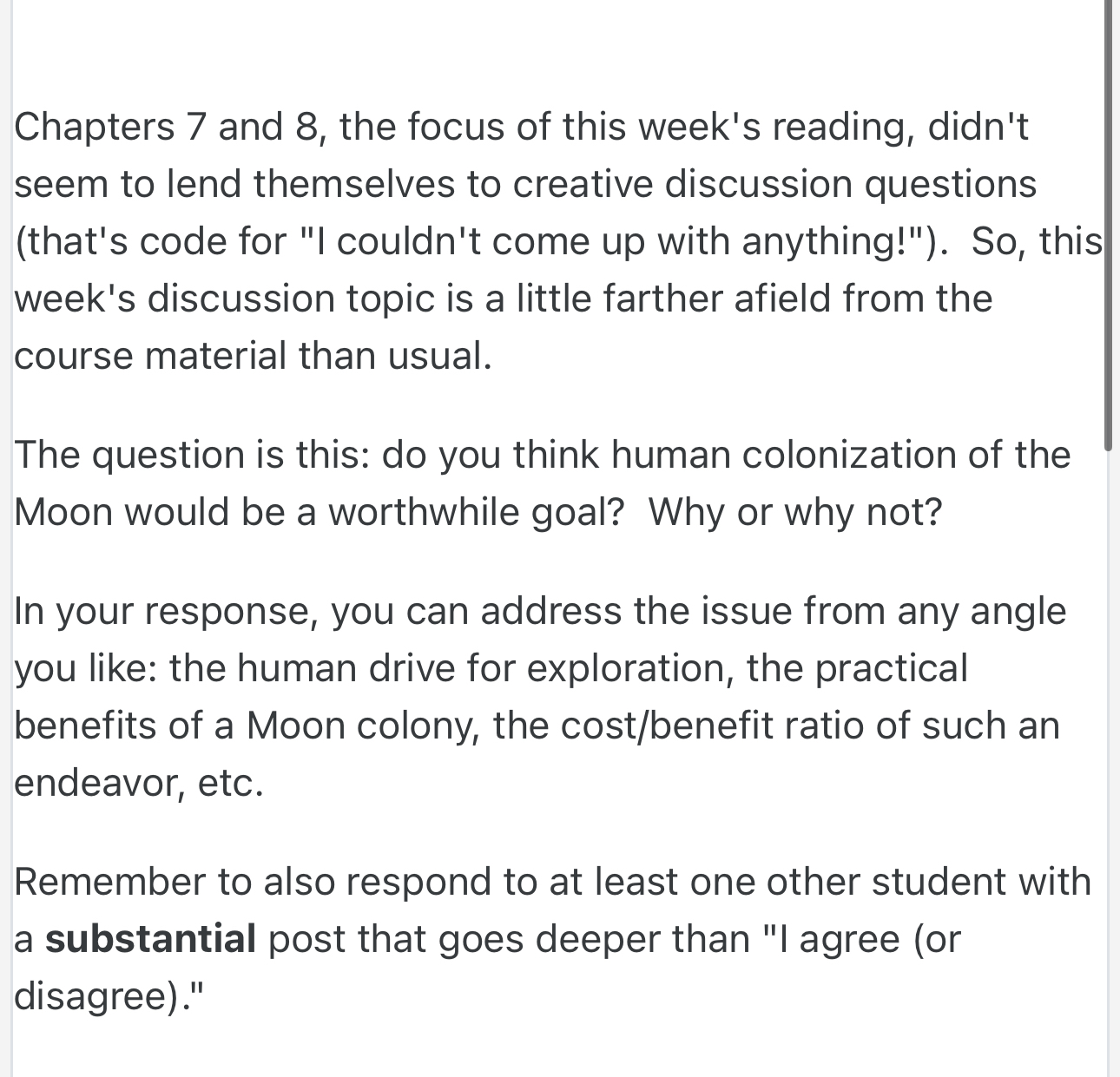 Solved Chapters 7 ﻿and 8 , ﻿the focus of this week's | Chegg.com