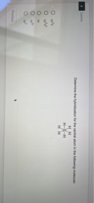 Solved Determine The Bond Angle(s) For The Following | Chegg.com