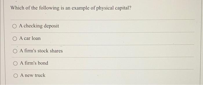 Solved Which of the following is an example of physical | Chegg.com