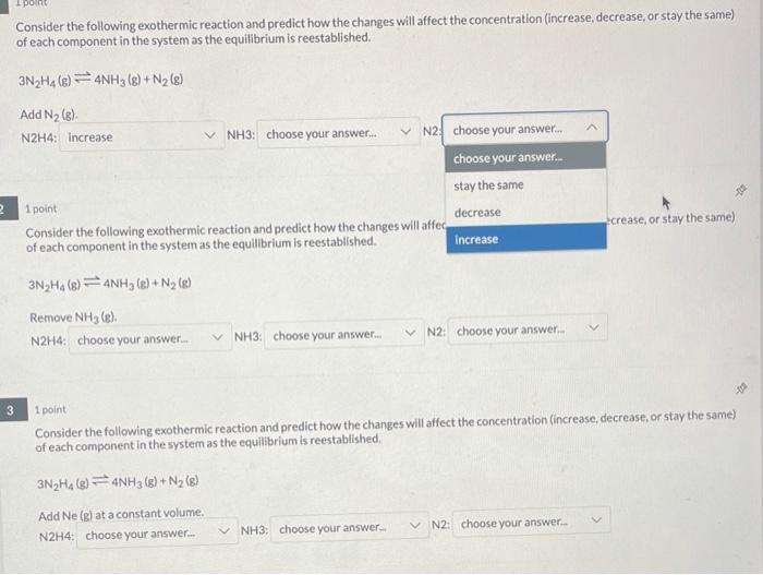 which changes would increase the rate of an exothermic reaction