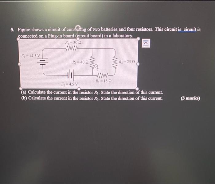 5. Figure shows a circuit of cons Gâng of two | Chegg.com