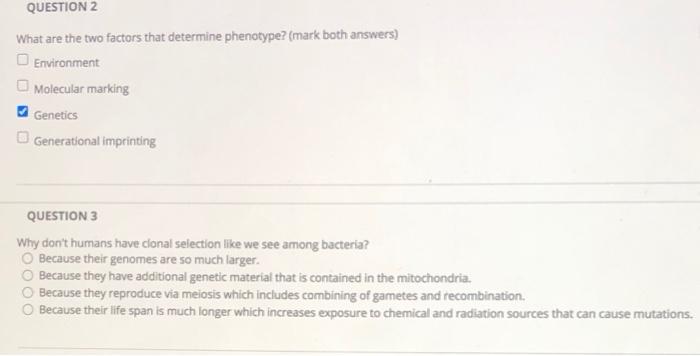 Solved QUESTION 2 What are the two factors that determine | Chegg.com