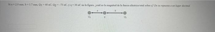 \( S_{1} \mathrm{a}^{2}=2.0 \mathrm{mam}, h=1.7 \mathrm{~mm}, Q_{1}-40 \) oC, \( Q_{2}=-73 \mathrm{nC}, y=16 \mathrm{nC} \)