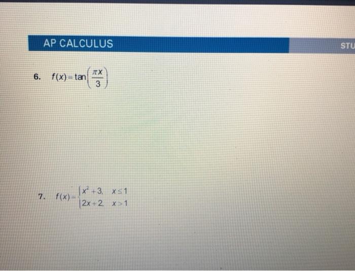Solved AP CALCULUS STUDENT HANDOUT Does the Mean Value | Chegg.com
