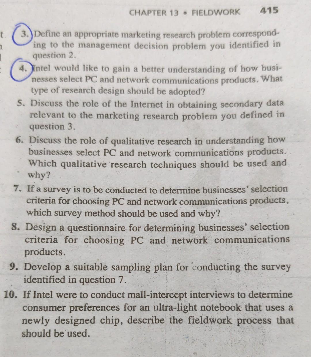 define the problem in marketing research