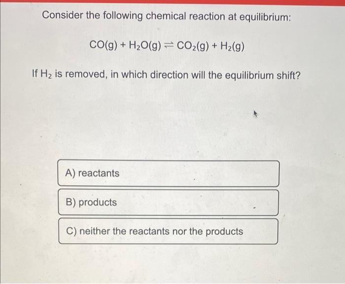 Solved Consider The Following Chemical Reaction At | Chegg.com