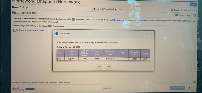 Solved Homework: Chapter 6 Homework Save Score: 0 of 1 pt B | Chegg.com
