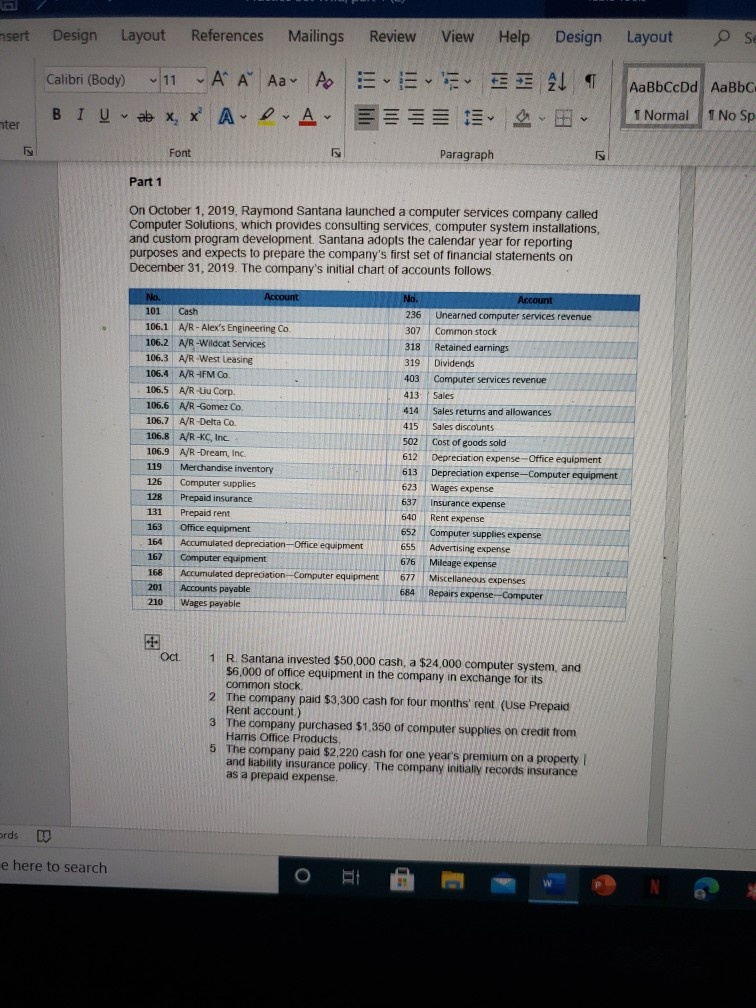 Solved Nsert Design Layout References Mailings Review View Chegg Com