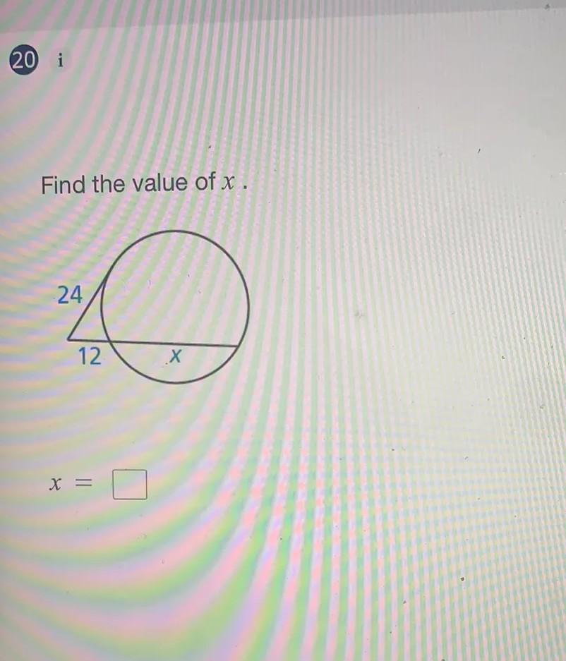 4x 12 24 find the value of x