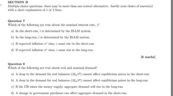 Solved Multiple choice questions: there may be more than one | Chegg.com