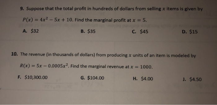 Solved Suppose that the revenue (in dollars) from selling X