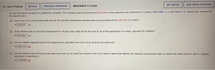 Solved 14. (0.5/1 Points DETAILS PREVIOUS ANSWERS BRECMBC9 | Chegg.com