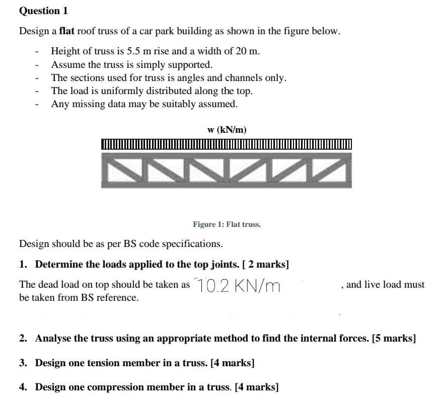 design-a-flat-roof-truss-of-a-car-park-building-as-chegg