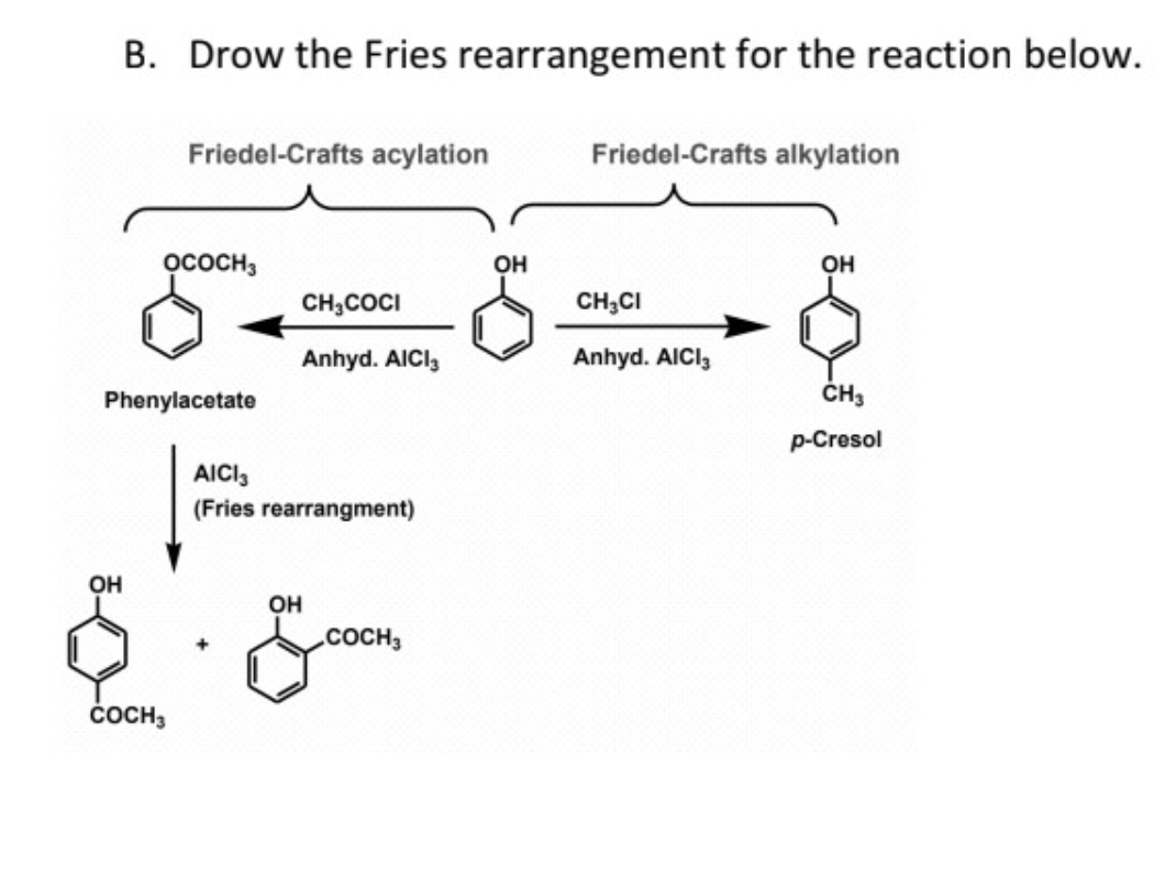 B. ﻿Drow the Fries rearrangement for the reaction | Chegg.com