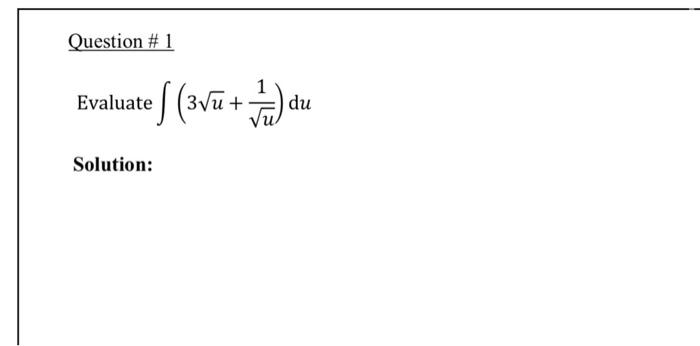 \( \int\left(3 \sqrt{u}+\frac{1}{\sqrt{u}}\right) \mathrm{d} u \)