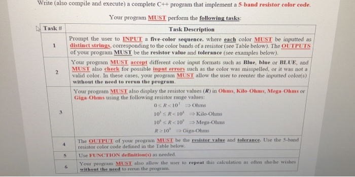 Next you'll write a program that converts three-band