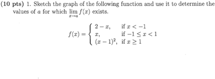 Solved Sketch the graph of the following function and use it | Chegg.com