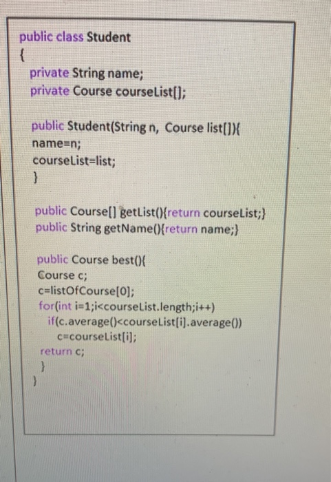 Solved 3) (18 pts) Write a method sort in the Test class to | Chegg.com