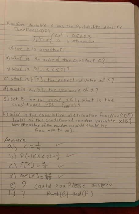 Solved Randome Variable X Has The Probability Density Chegg Com