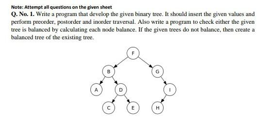 Solved Note: Attempt all questions on the given sheet Q. No. | Chegg.com