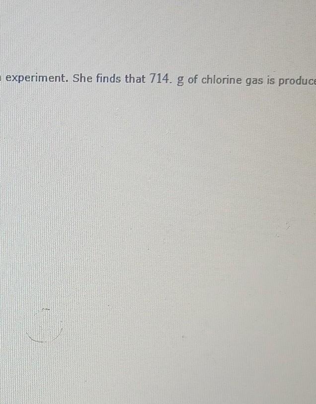 chlorine gas experiment