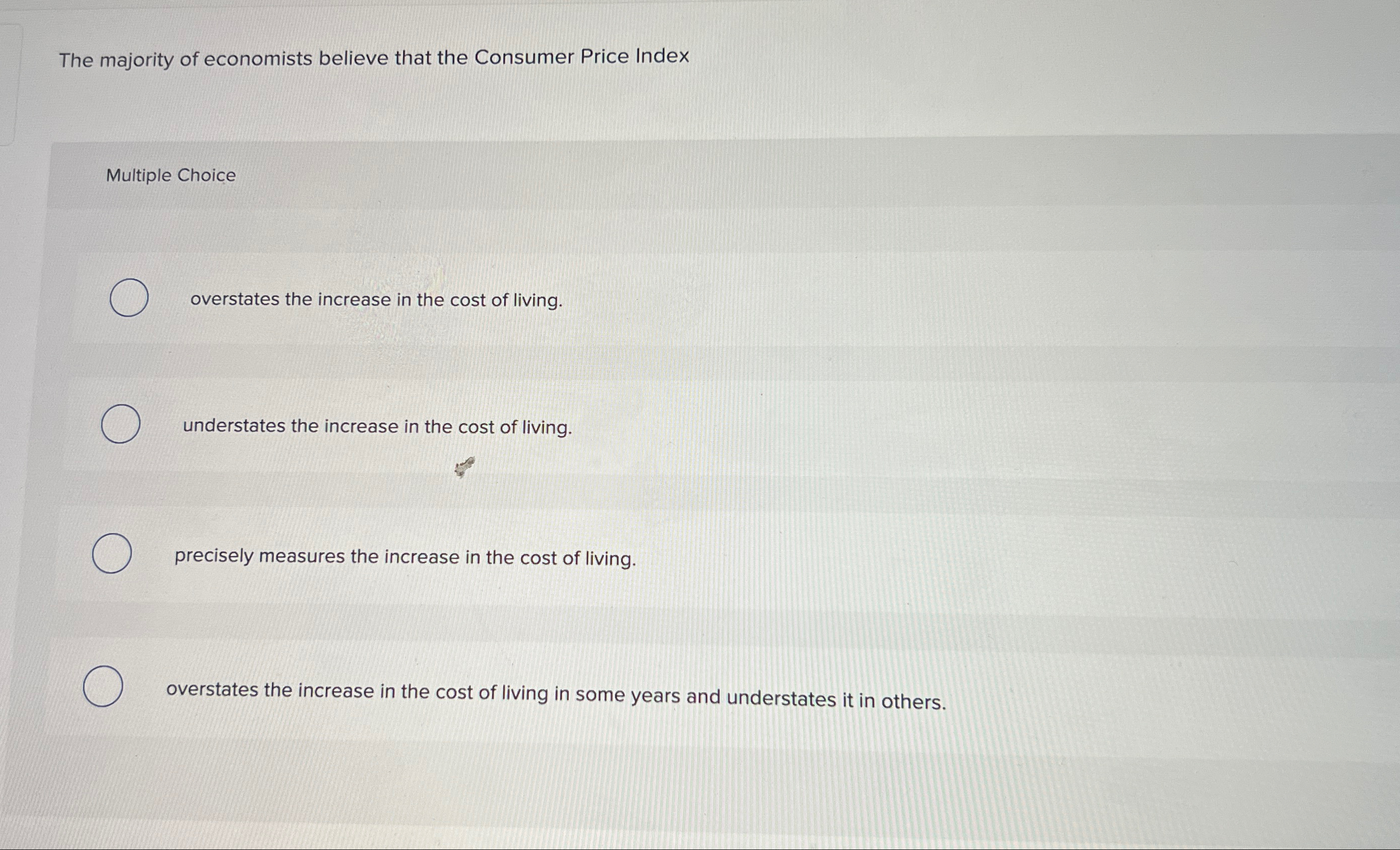 Solved The majority of economists believe that the Consumer | Chegg.com