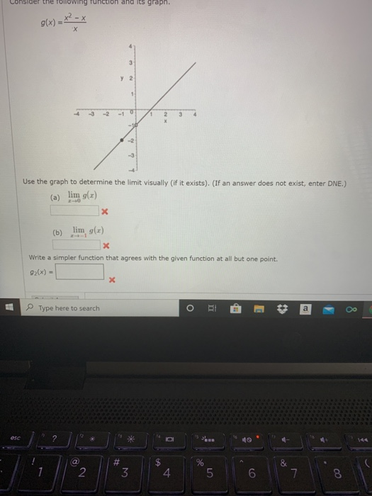 Solved Consider the following function and its graph. g(x) | Chegg.com