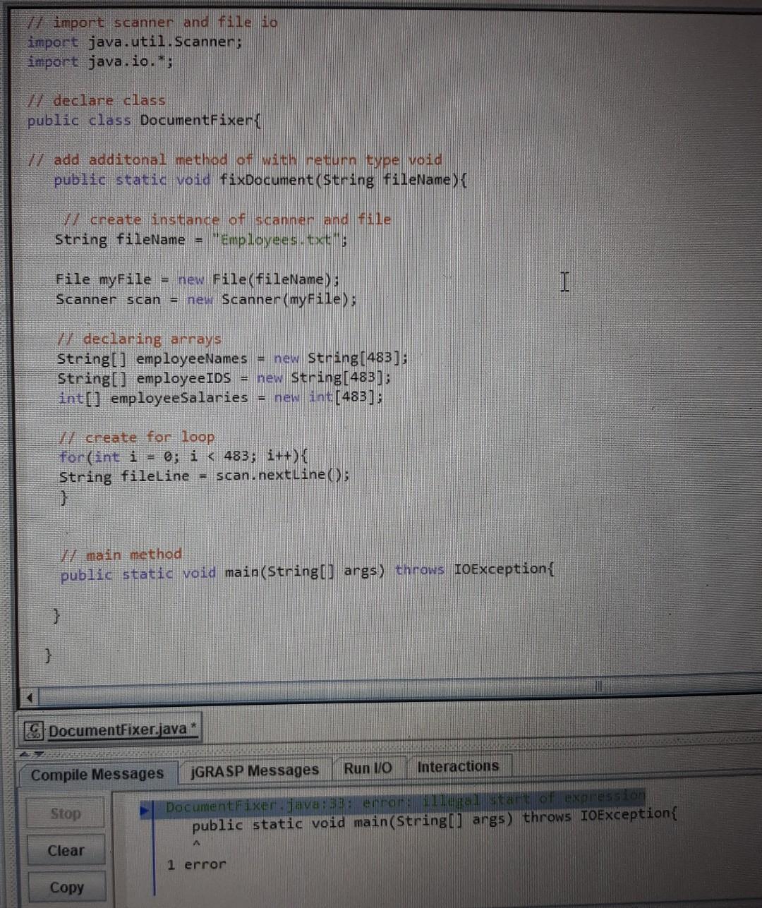 Solved 1 Introduction Imagine you are given a text file with | Chegg.com