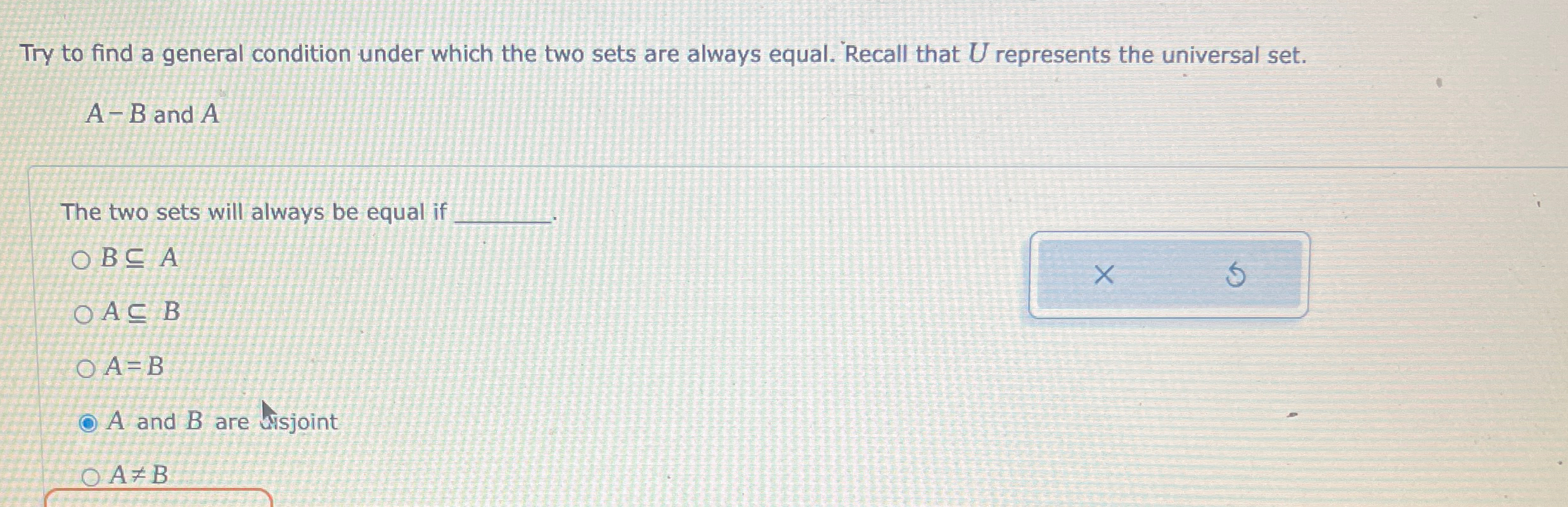 Solved Try to find a general condition under which the two | Chegg.com