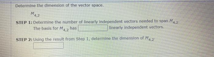 determine the dimension of the vector space r5