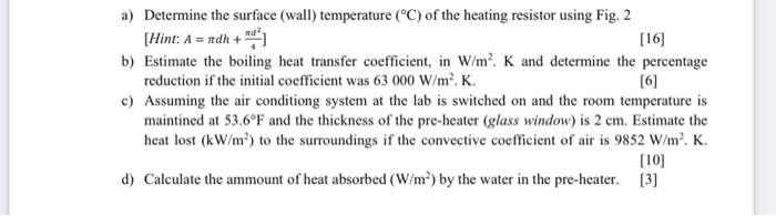 Solved DESIGN OF A DOUBLE-PIPE HEAT EXCHANGER The Unit | Chegg.com