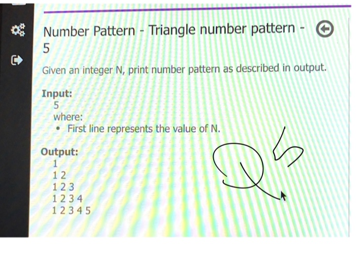 Solved Number Pattern - Square number pattern - 1 Given an | Chegg.com