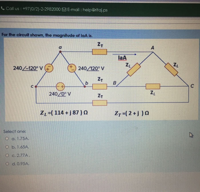 Solved Call Us 97 0 2 2 E Mail Help Ritaj Ps Chegg Com