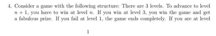 Solved 4. Consider a game with the following structure: | Chegg.com