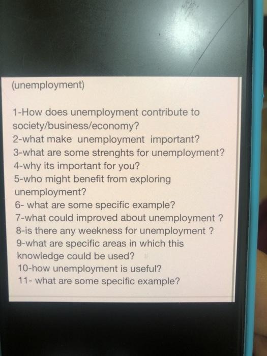 How Does Unemployment Contribute To Poverty