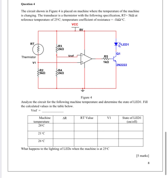 Solved Question 4 The circuit shown in Figure 4 is placed on | Chegg.com