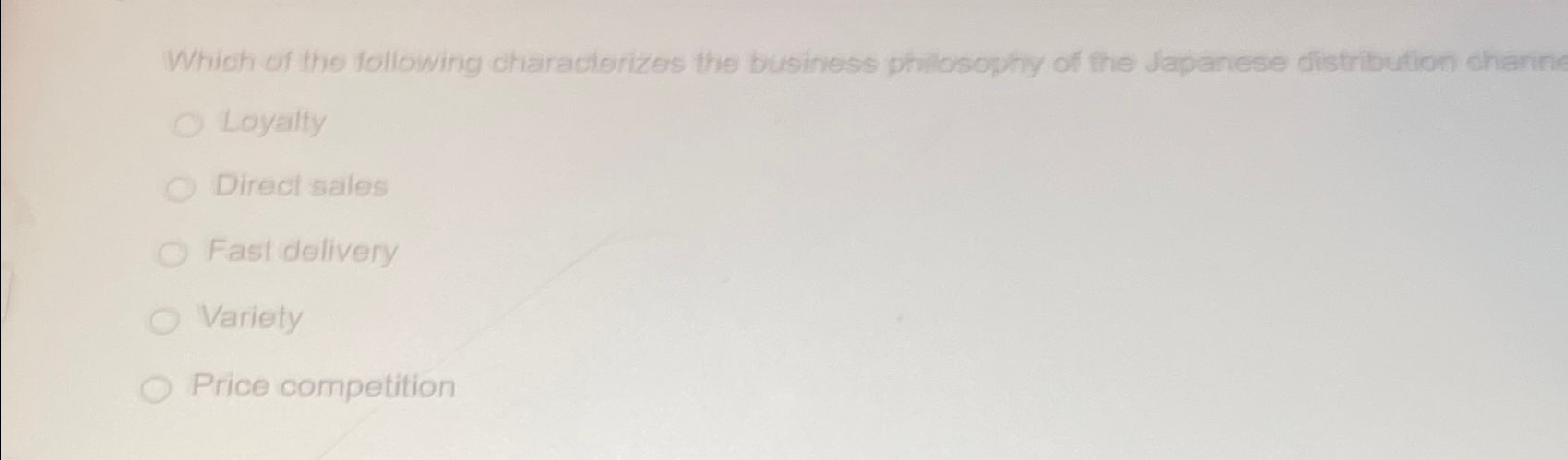 Solved Which Of The Following Characterizes The Business | Chegg.com