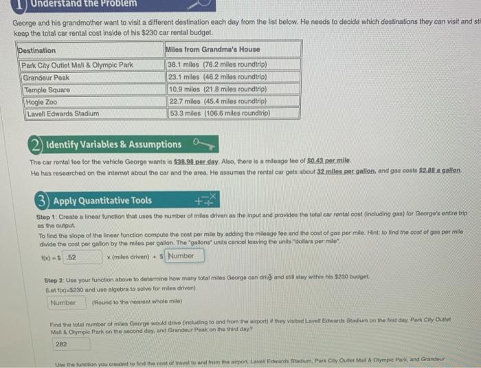 Understand the Problem and his grandmother